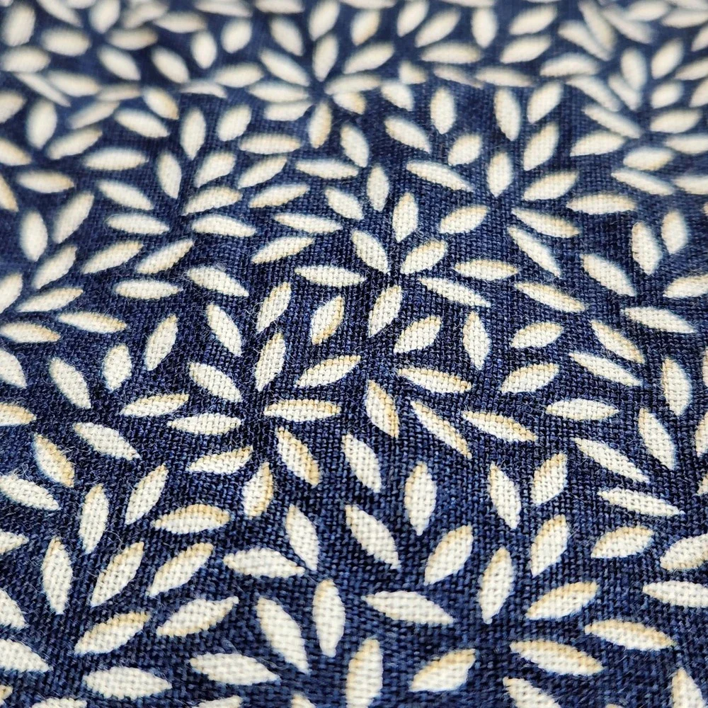 Vineyard Vines Linen Shirt Mens Large Blue Floral Short Sleeve Button Up Casual - Picture 6 of 12